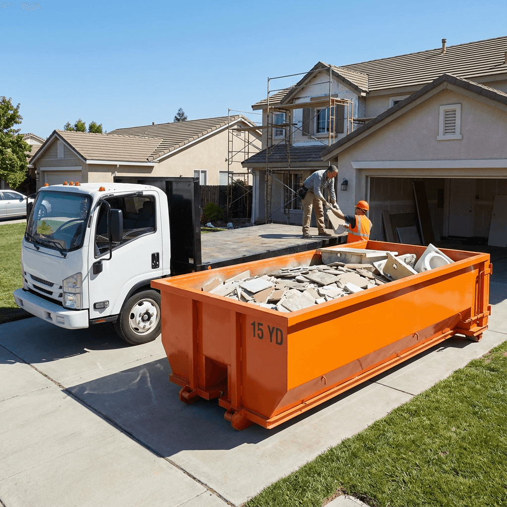 15 Yard Dumpster available for rent