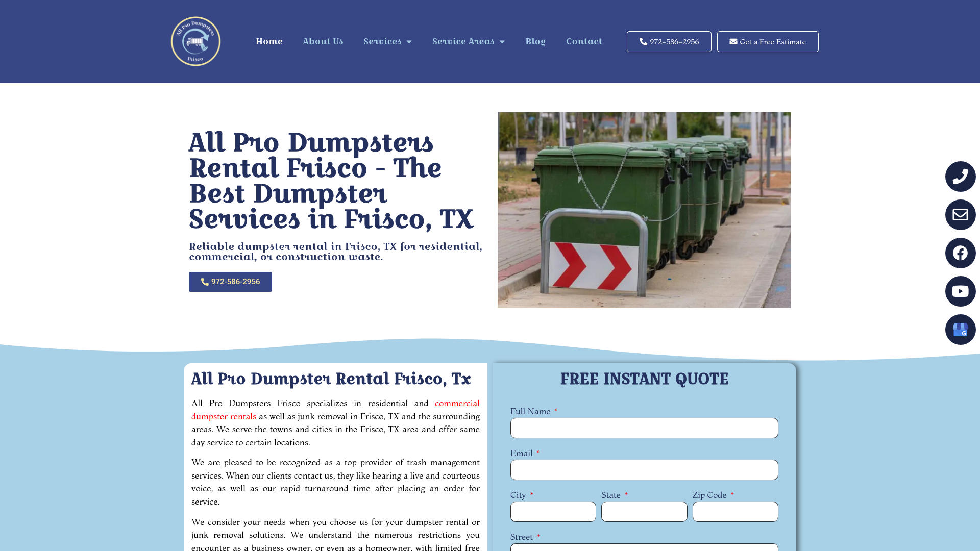 All Pro Dumpsters-Rental