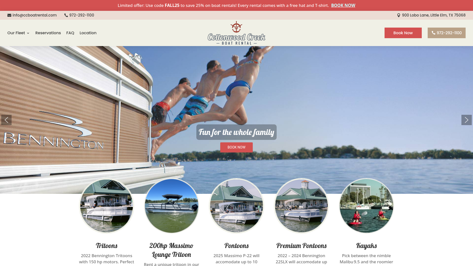 Cottonwood Creek Boat Rental