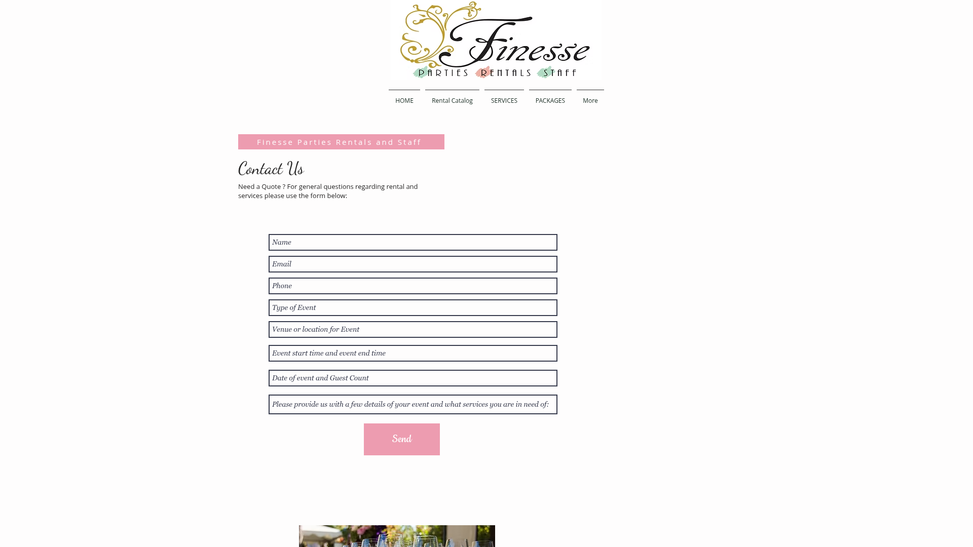 Finesse Parties, Rentals and Staff