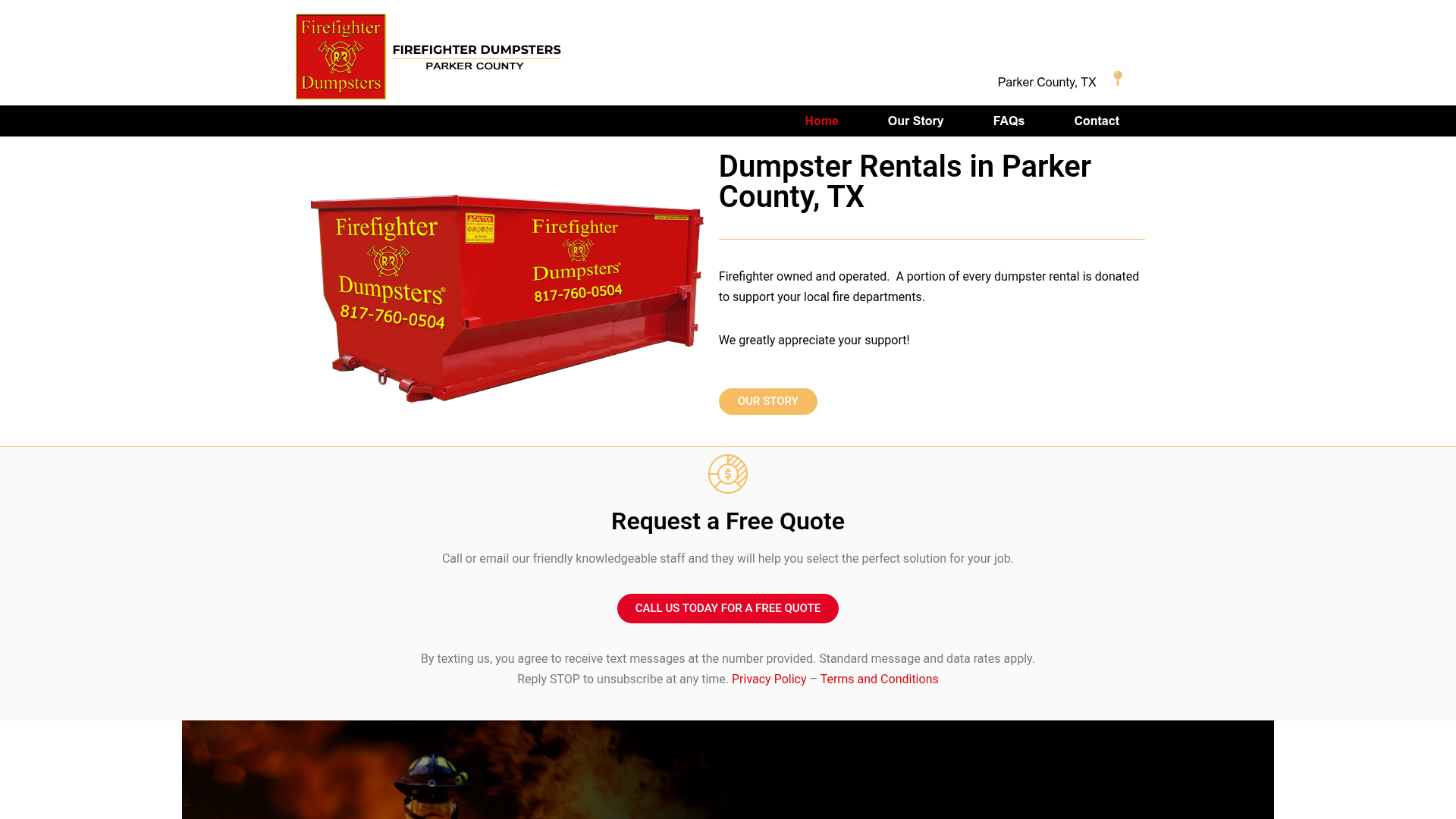 Firefighter Dumpsters