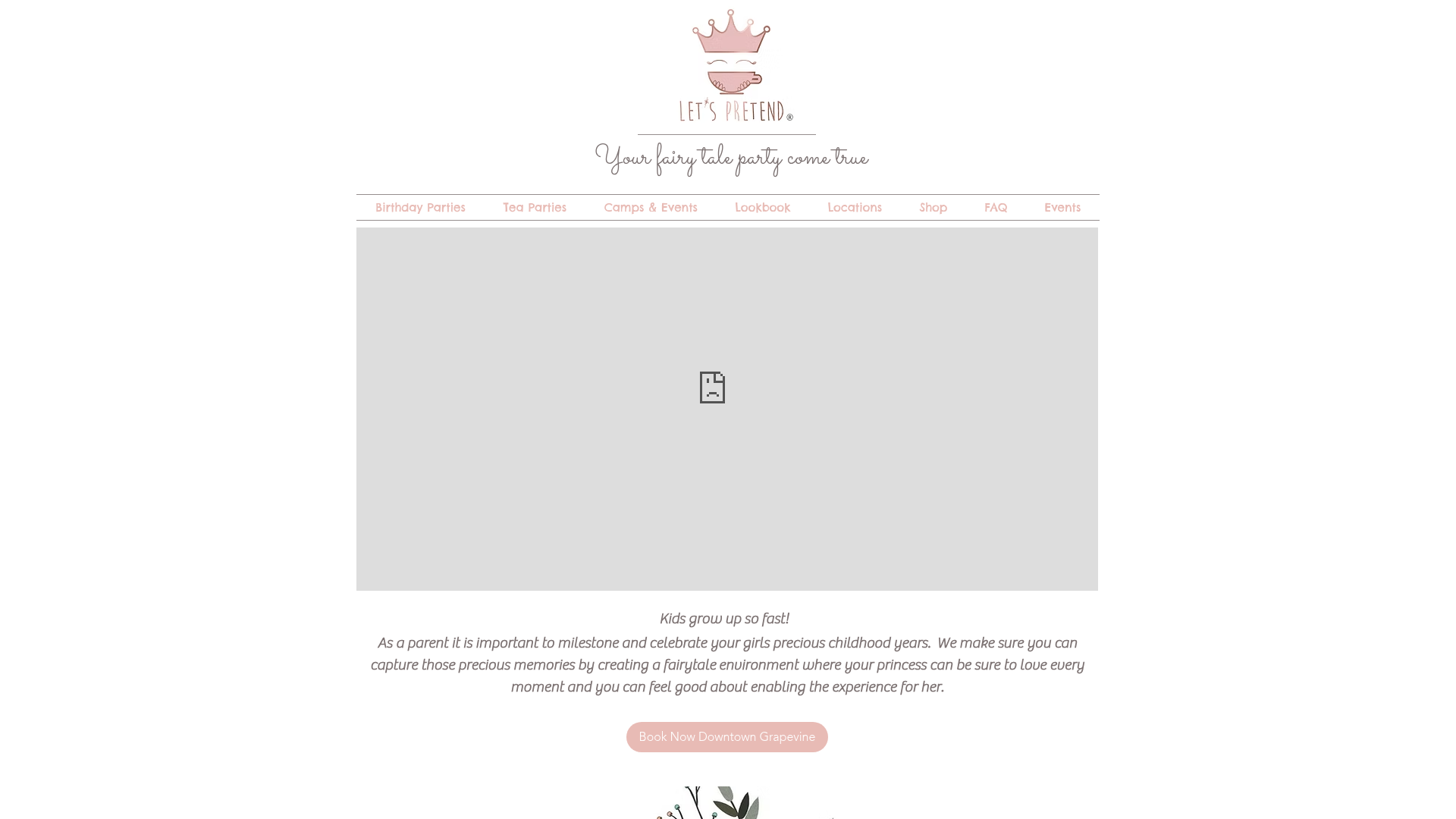 Let's Pretend Parties® Downtown Grapevine