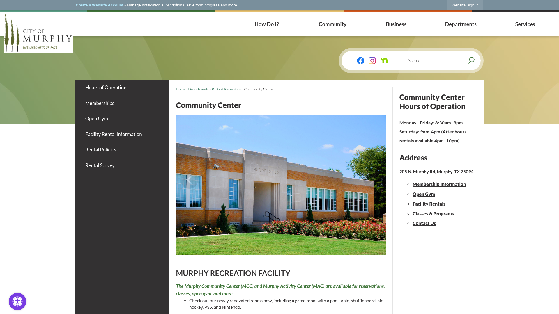 Murphy Community Center